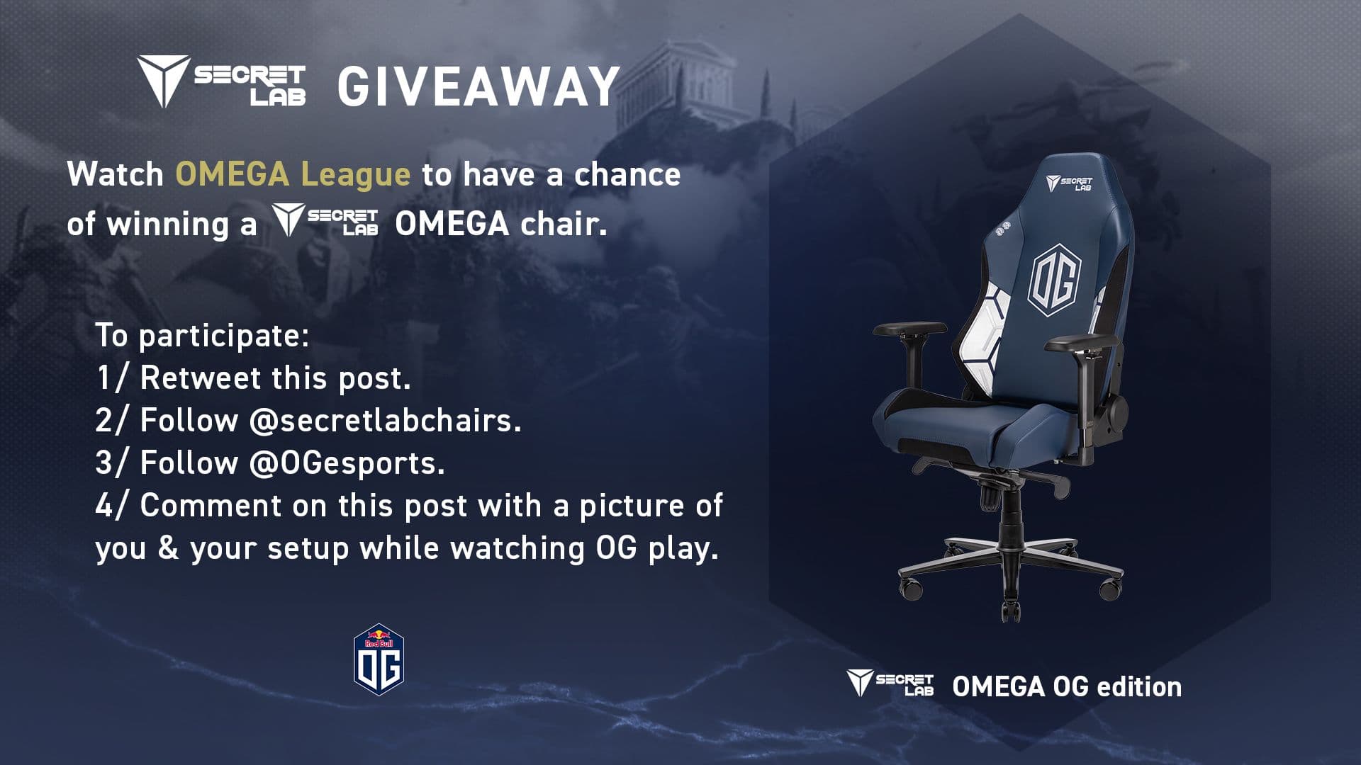OG x Secretlab giveaway: your chance to win the Secretlab OMEGA chair